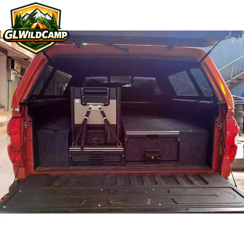 4x4 Offroad Vehicle Car Drawer System for Toyota tundra Cargo Drawer Back Tool Drawers CarFor Ram ranger hilux np300 tacoma