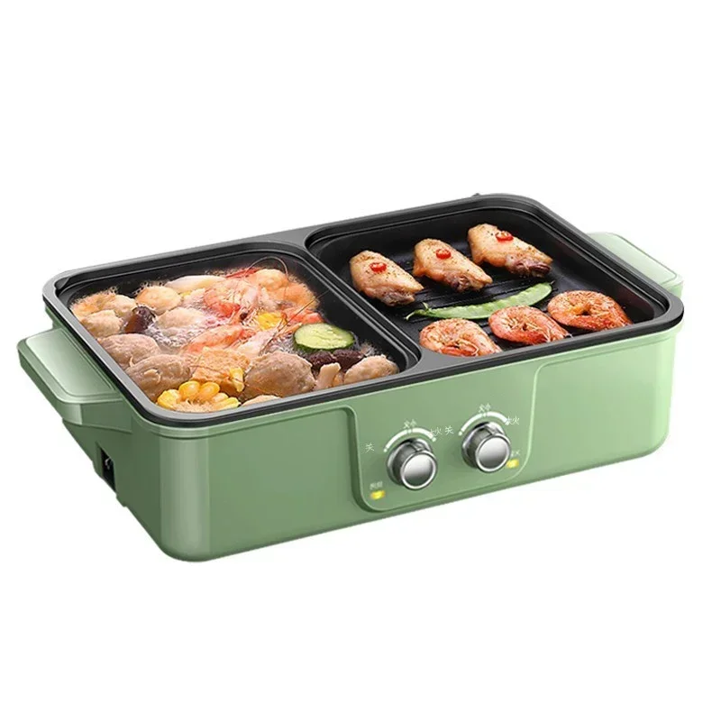 

%a Electric Frying Pan Electric Hot Pot Household Mini Non-stick Pot 220V 1200W Household Appliances