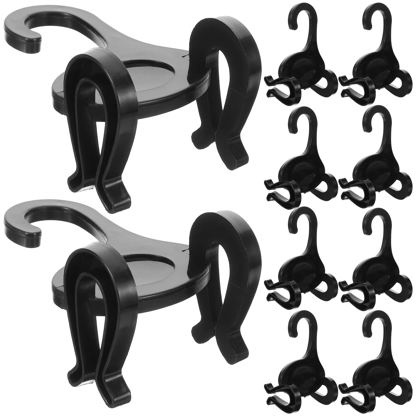 

10pcs Black Plastic Shoe Hooks Rack for Sneakers Storage Display Hanger Hanging Organizing Travel Shoe Drying Racks