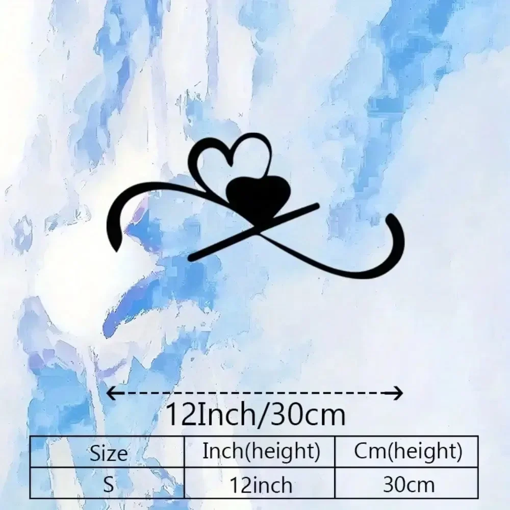 CIFBUY Iron Wall Art Heart Arrow Design Romantic Home Decor Metal Hanging Ornament For Living Room Bedroom Interior Decoration