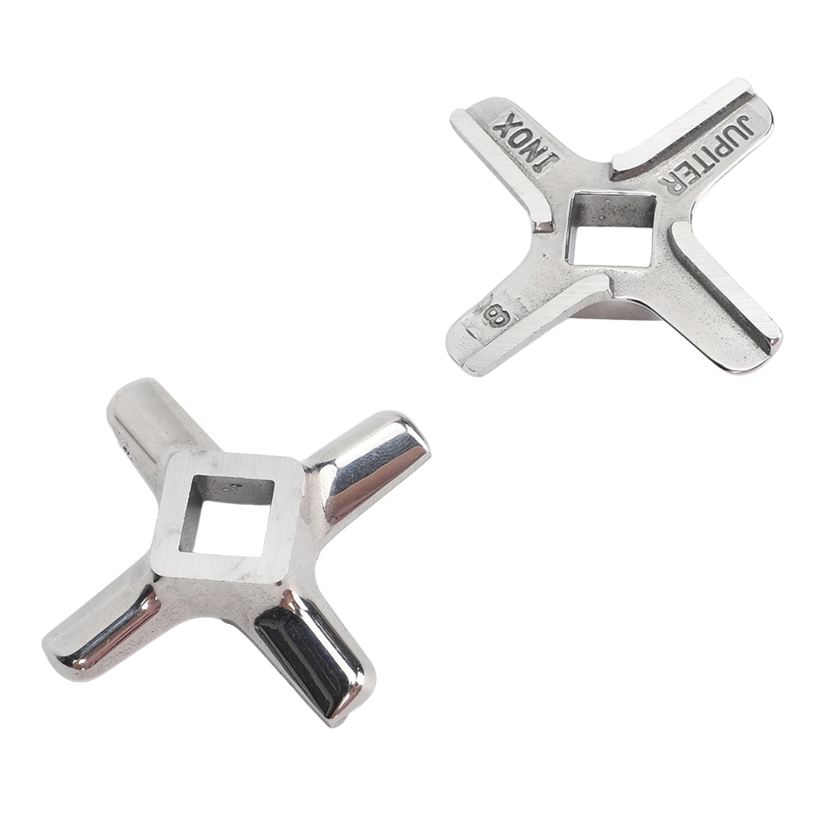 2PCS Meat Grinder Blade Knife Cutter Stainless Steel Versatile Meat Grinder Accessory Food Grinding Blade