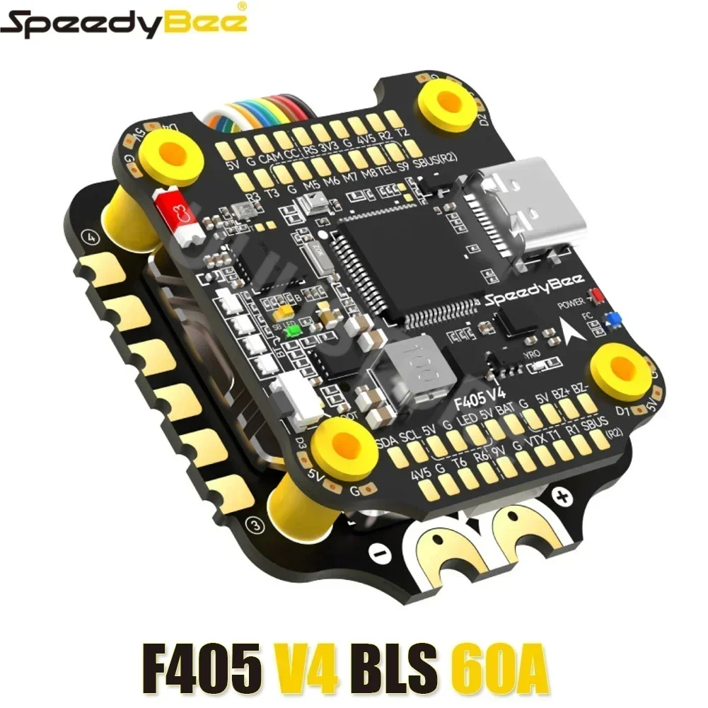 SpeedyBee 4 in 1 F405 V4 BLS 60A 30x30 FC&ESC Stack Bluetooth Configuration Professional High Performance GPS RC Quadcopter