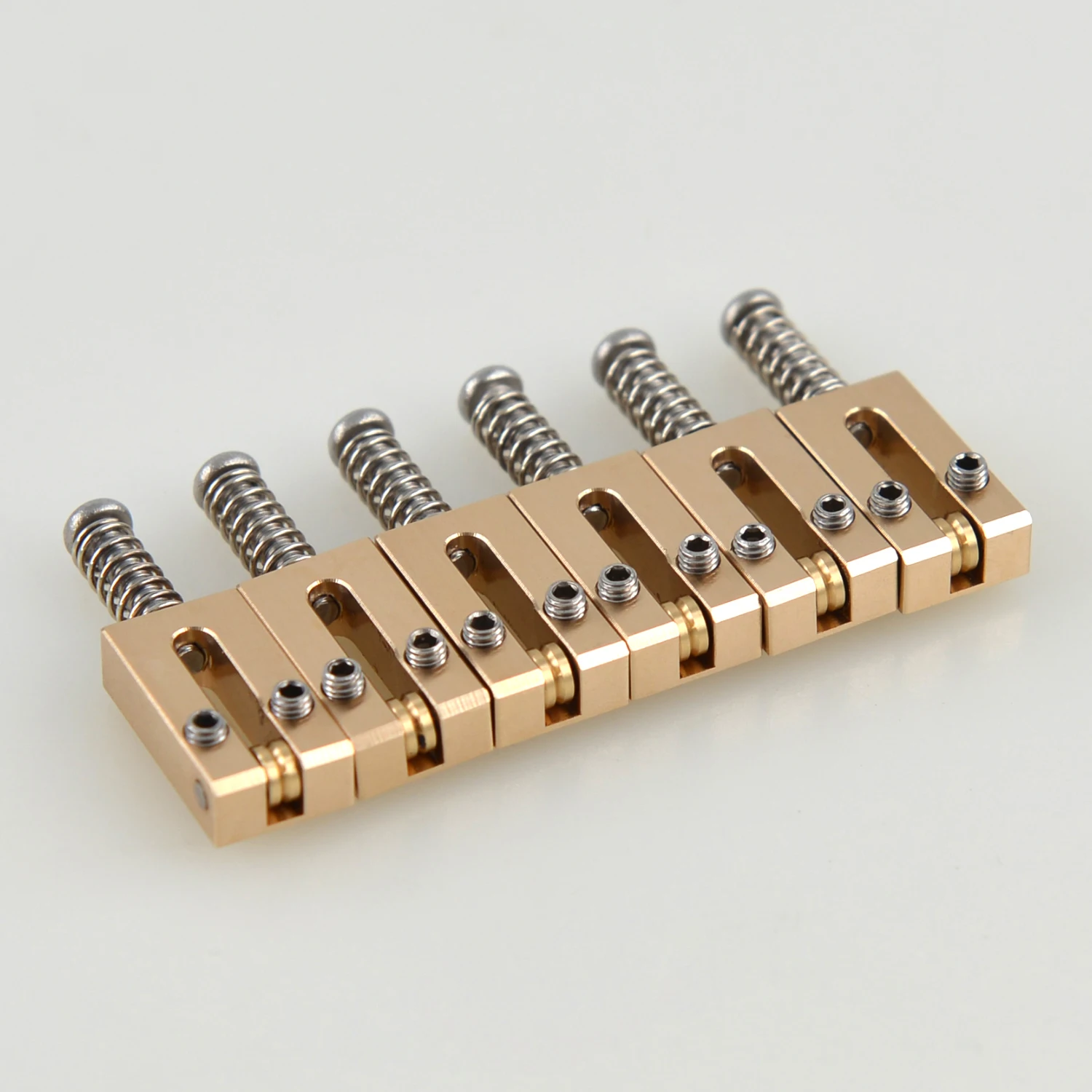1 Set 6pcs Electric Guitar Tremolo Bridge Brass Roller Saddle 10.5mm/10.8mm/11.2mm for ST Guitar Replacement
