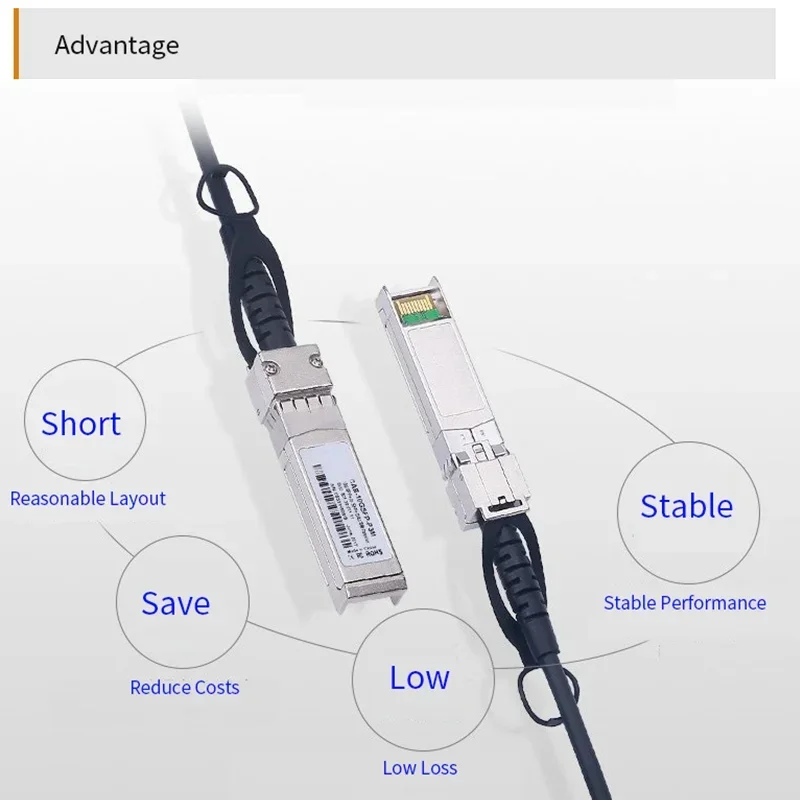 Cabo ALINX SFP: cabo de cobre de alta velocidade Gigabit SFP + DAC 1 metroAlinx