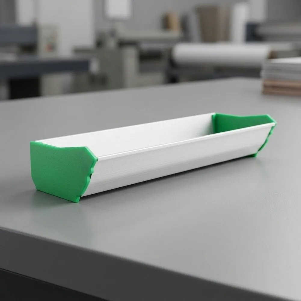 Fabric Coating Applicator Aluminum Alloy - Tight-Fit Grooved Design Leak-Resistant 30/35/40/45cm Silver Green Finish