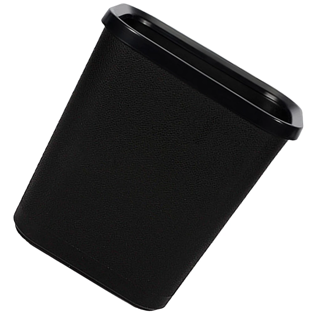 

Plastic Trash Thickened No Lid Household Plastic Garbage Can Bathroom Bedroom Kitchen Office Waste Bin Black Color