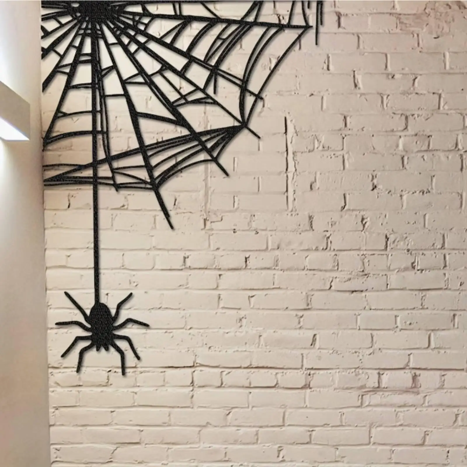 Outdoor Garden Decoration Large Iron Spider Stake for Yard Lawn Spooky Halloween Party Focal Art