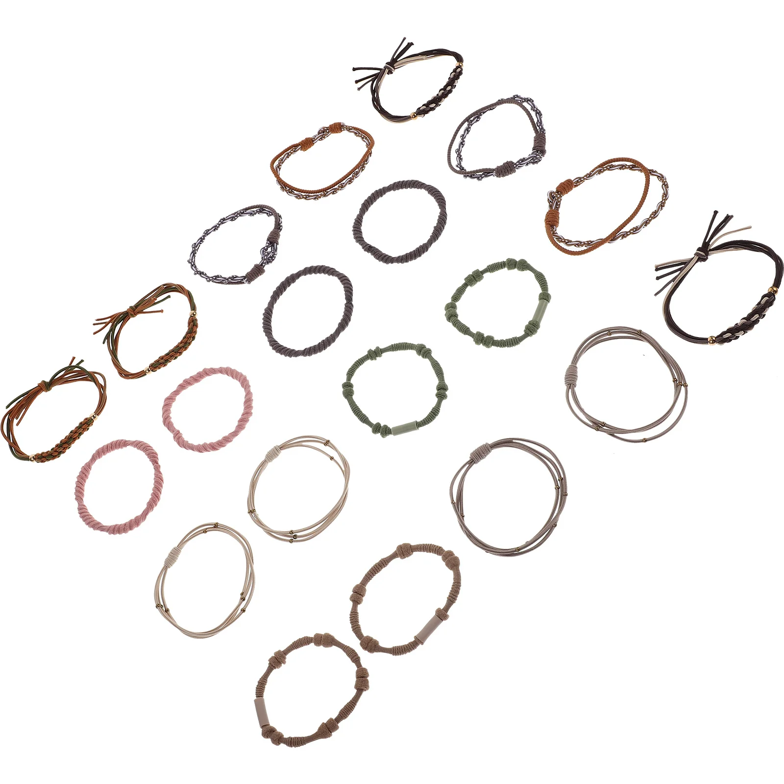 

20Pcs Bohemia Hair Ties Elastic Ponytail Holder Boho Hair Accessories for Women Girls Daily Wearing Parties Photo Shoots