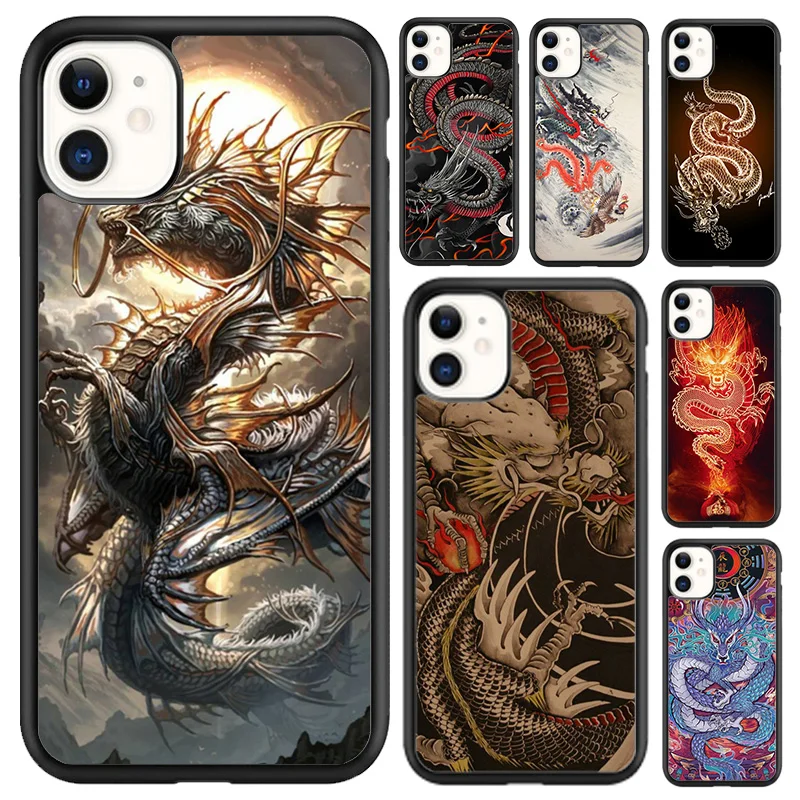 Legendary Chinese Dragon Phone Case For iPhone 16 15 14 plus XR XS 11 12 13 pro max Shell Cover coque