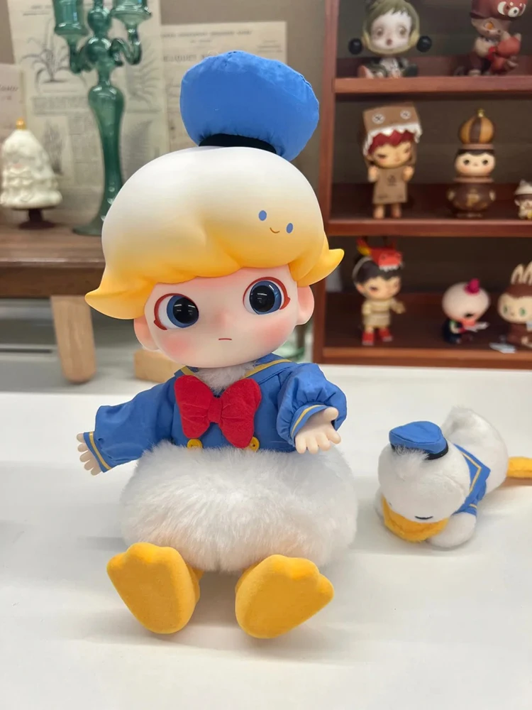 

New Popmart Dimoo Donald Duck 1/8 Movable Figure Kids Plaything Cute Doll Action Figure Handmade Birthday Kawaii Gift Genuine
