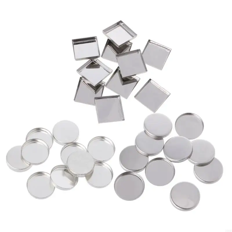 U0DE 10 Uds paleta sombra ojos vacía, recipientes para polvo, almacenamiento ollas que responden a los imanes