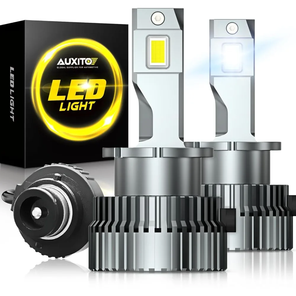 

D2S D2R LED Bulbs, 24000Lumens 120W 6000K White 500% Brightness, High and Low Beam Xenon HID Replacement Lights, Plug and Play