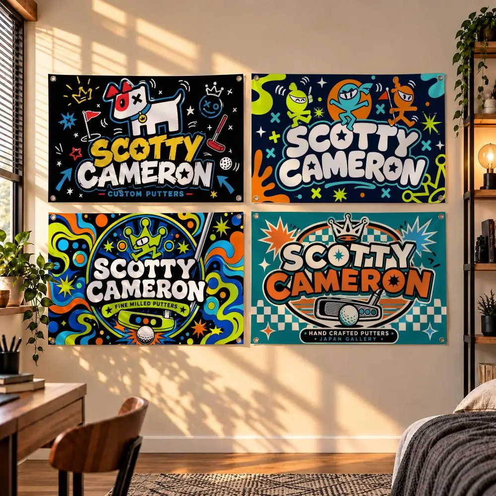 Premium Golf Equipment Brand Scotty Cameron Flags Indoor Outdoor Wall Hanging Flag Decor Banner Wall Decor