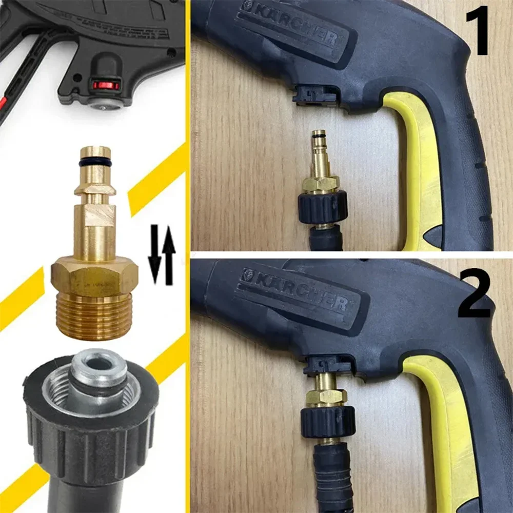 Superflexibler, knickfester Hochdruckreiniger-Reinigungsschlauch, Verlängerungsrohr, Ersatzschlauch für Karcher Lavor Parkside Connector