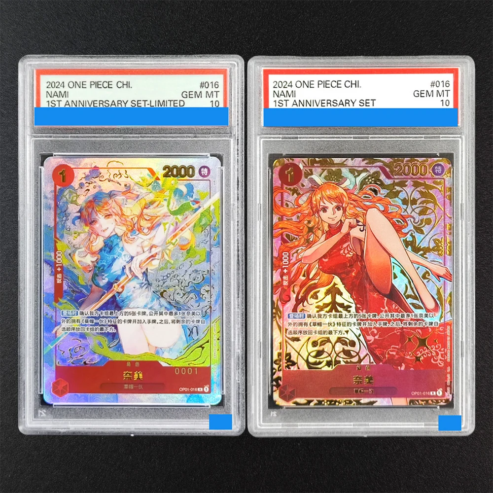 

DIY OTCG Rating Card Chinese Nami OP01-016 1ST Anniversary Set 2024 One Piece 10Points Game Card Toy Gift