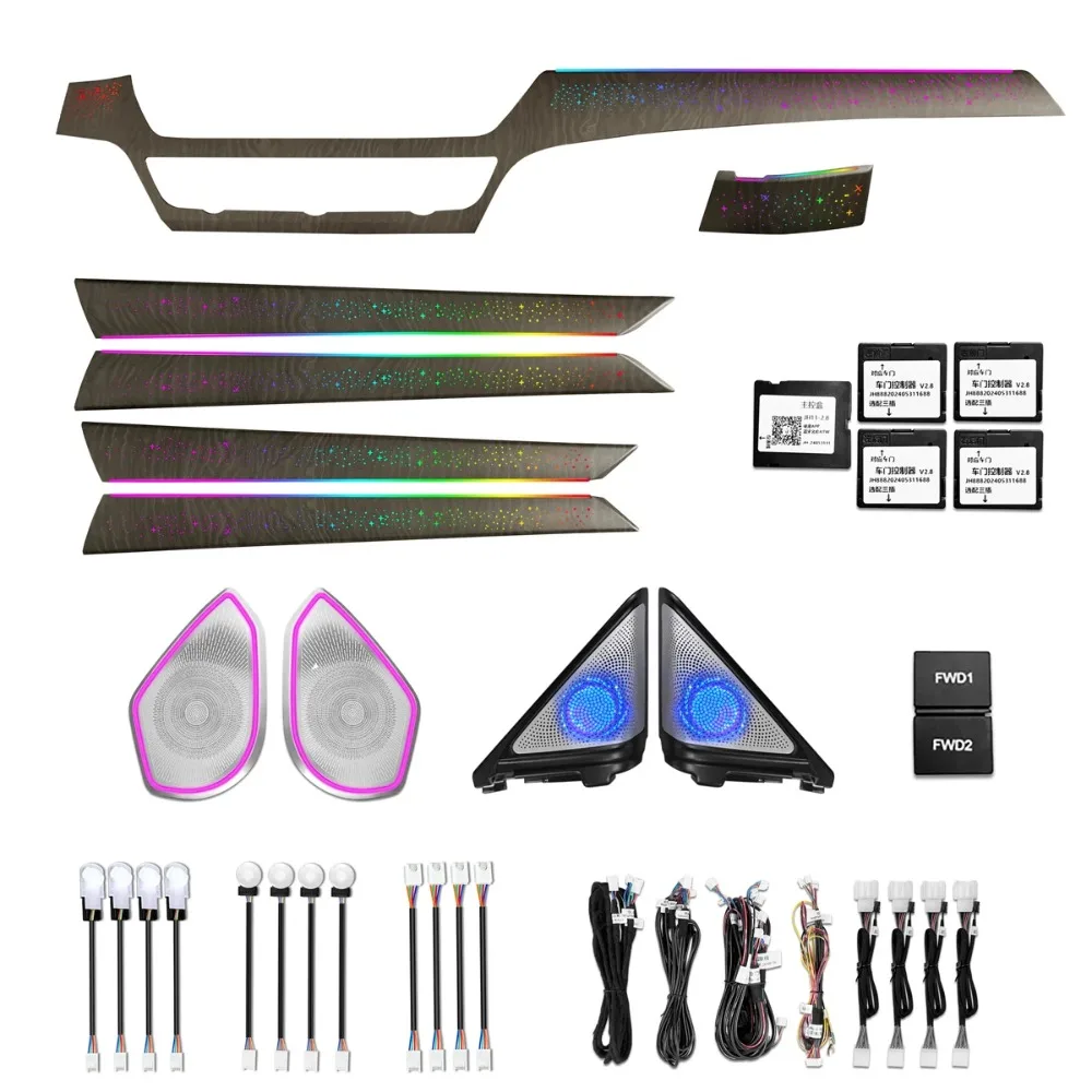 

Звездный динамический красочный окружающий свет для Honda Accord 10-го поколения 2018-2020, аксессуары для обновления внутреннего освещения