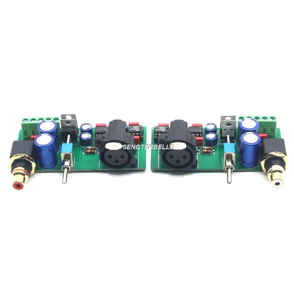 One Pair HiFi SSM2141 Balanced XLR Signal To Unbalanced RCA Single-Ended Board