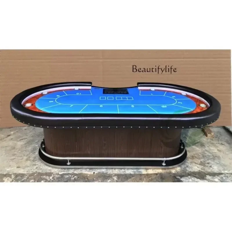 Sc New Chips Texas Poker Table Table Chess Room Club Special Table Can Be Customized Size And Color-1