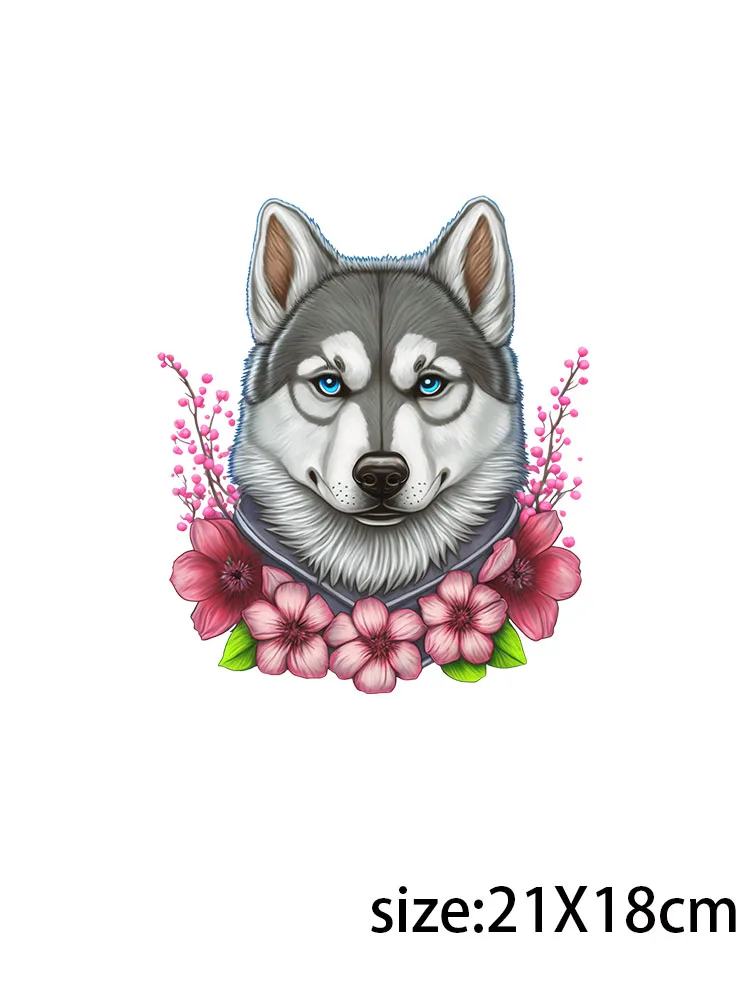 LETOP 20oz Dogs With Flowers Uv Dtf Sticker Mug Cartoon Stickers For Water Bottles Plastic Cup Logo Sticker