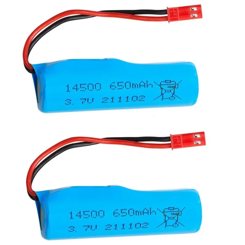 Wtyczka JST 3.7V 650mAh Li-ion Battery10C 14500/3.7V ładowarka do R/C Stunt wywrotki samochodu/R/C 4WD Twist-pustyni samochodów R/C wspinaczka