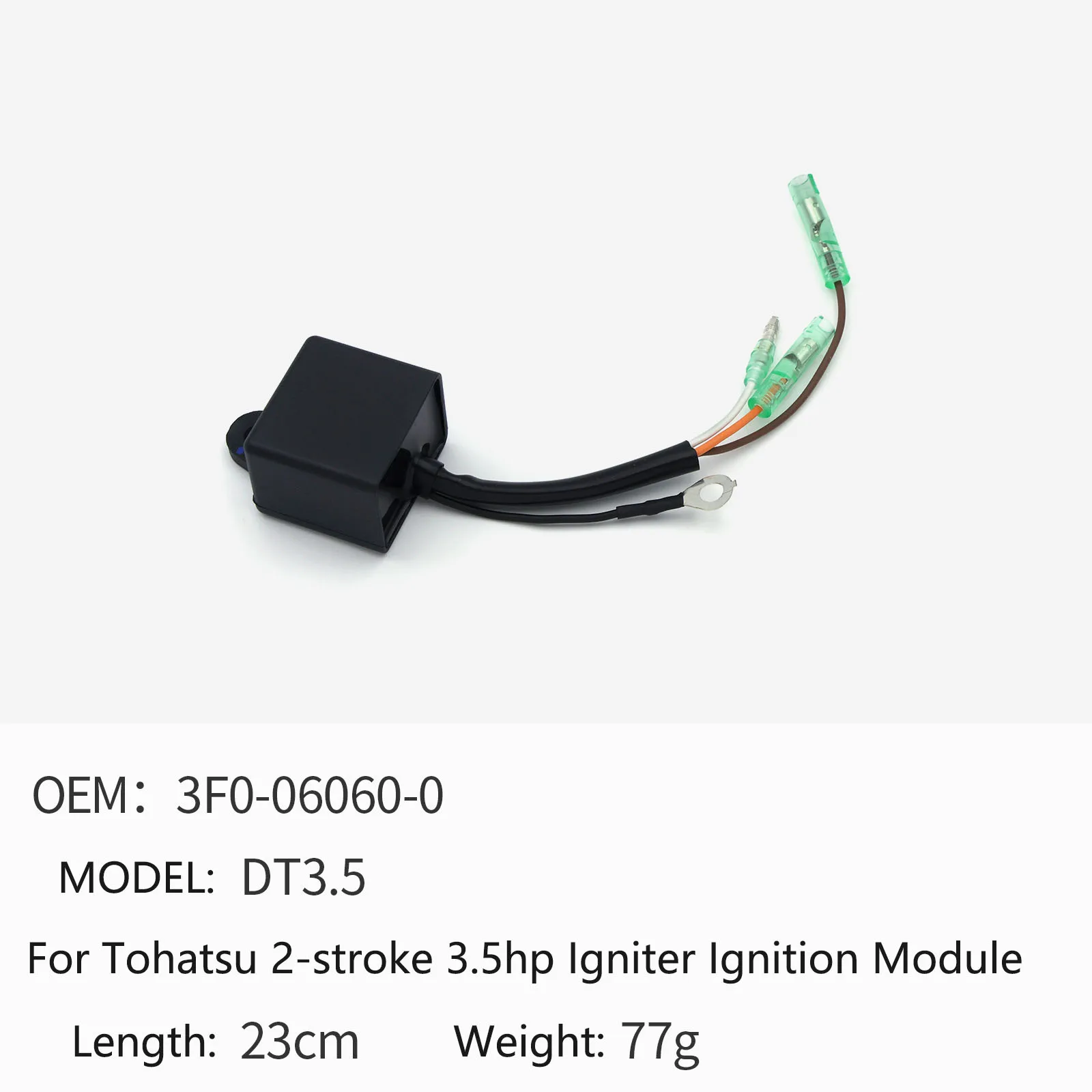 For Tohatsu 2-stroke 3.5hp DT3.5 Outboard Engine Igniter Ignition Module 3F0-06060-0