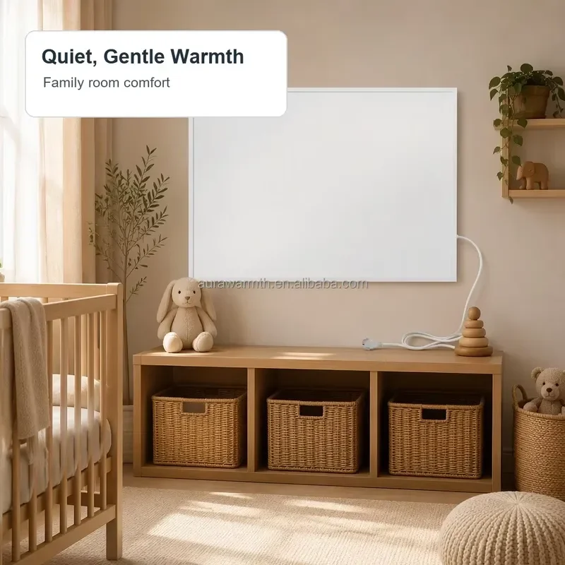 2026Ultra-thin Carbon Heating Plate IP44 Waterproof Wall Mounted Independent Ceiling Heater with Remote