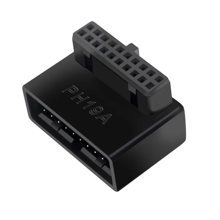 Moederbord USB 3.0 19P/20P 90 °   Adaptador Elleboog Tipo-C Chassi Frontal Plug-In pobre