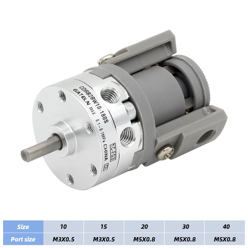 Single blade rotating cylinder CRB2BW CDRB2BW CDRB2BWU 10 15 20 30 40-90S 180S 270S Pneumatic Rotary Actuator