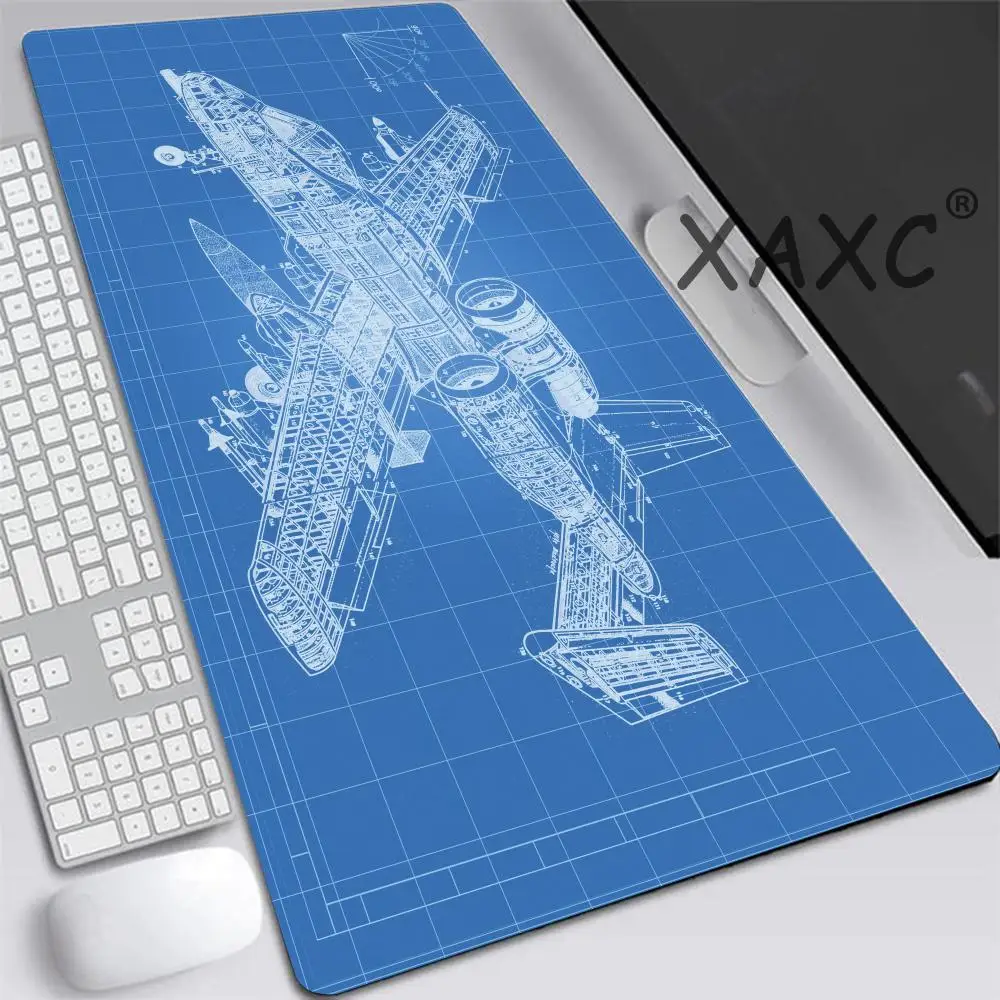 

Technical Drawing Large Gaming Mouse Pad Computer Laptop Mousepad Keyboard Pad Desk Mat PC Gamer Mouse Mat XXL Office Mausepad