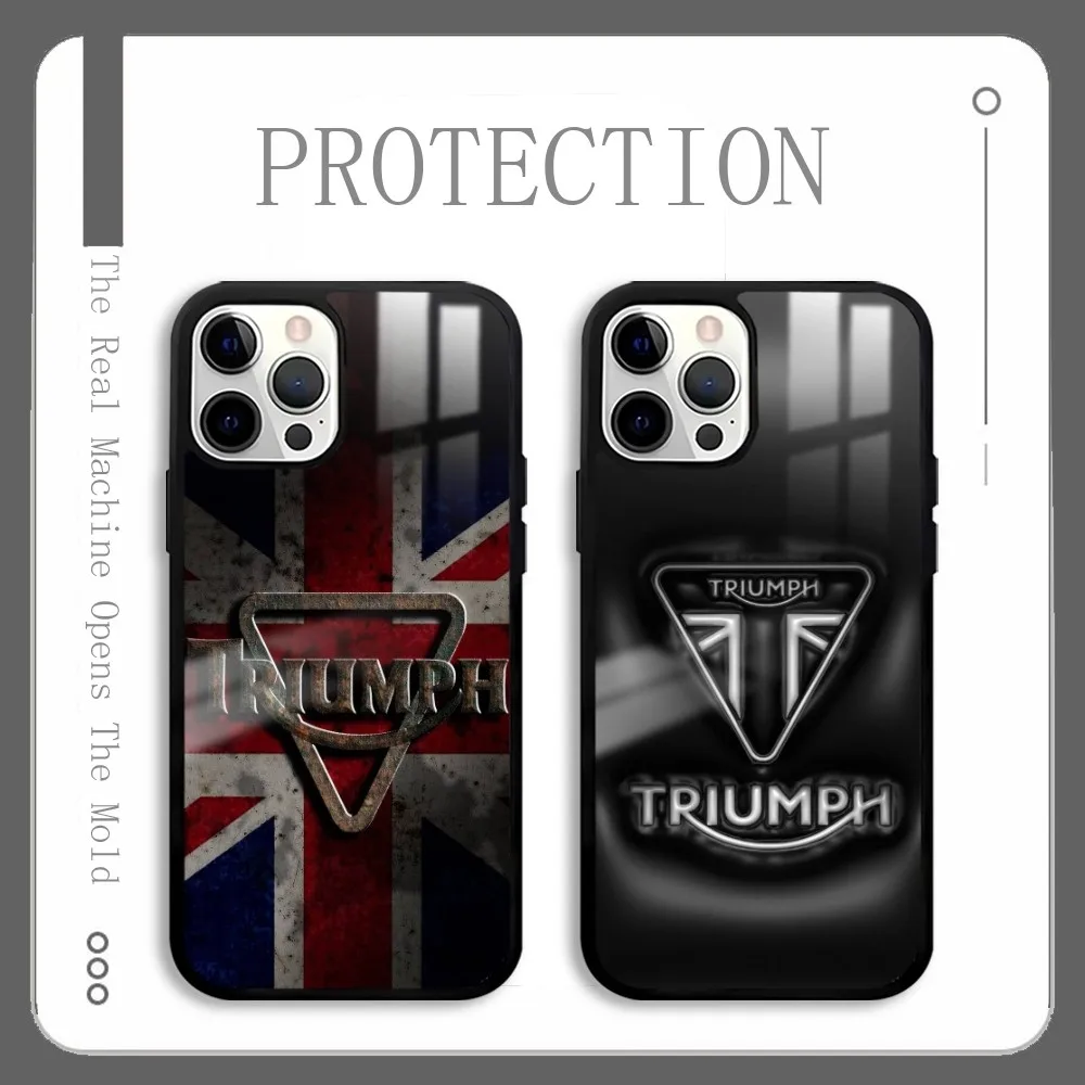 British Retro T-TRiuMphs-S Moto Phone Case For IPhone 16 15 14 13 12 11 Pro Xs Max Mini Plus Celulares Hard Funda