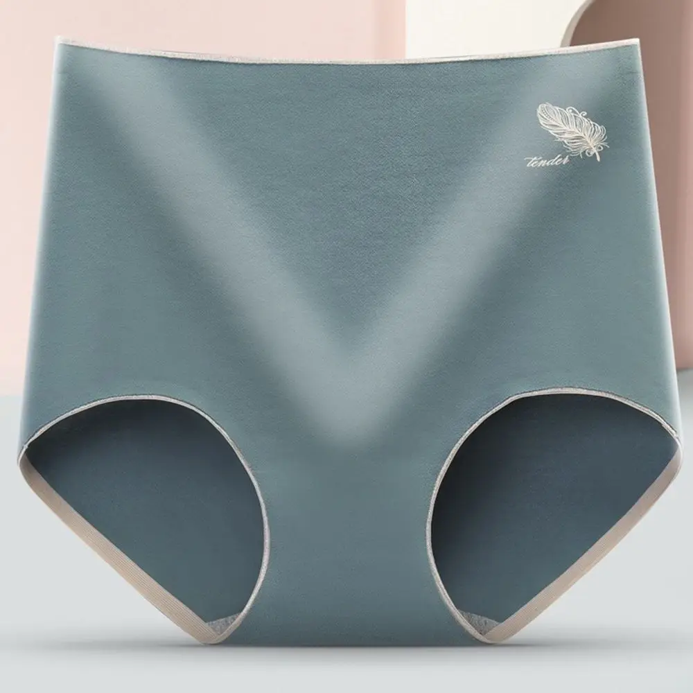 

Color Comfortable Girls Feather High-waist Fitness Breathable Lingerie Seamless Briefs Graphene Crotch Panties Women Underwear