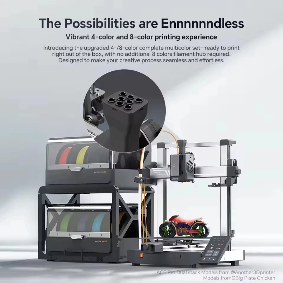 Anycubic Kobra 3 V2 Combo 600mm S Fast Printing FDM 3D Printer ACE Pro