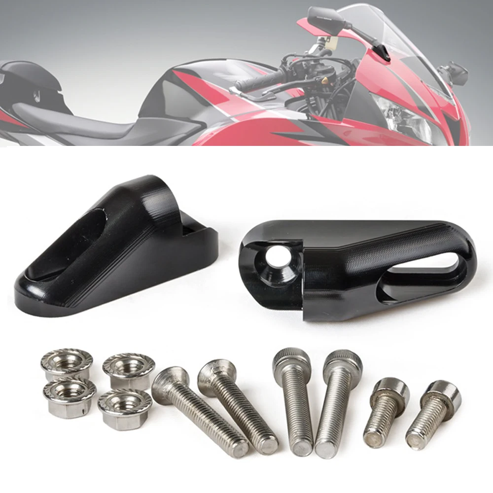 Adaptadores de montaje para espejos retrovisores de motocicleta, para Honda CBR600RR CBR 600 RR 2009 2010 2011 2012 2013 2014 2015 2016