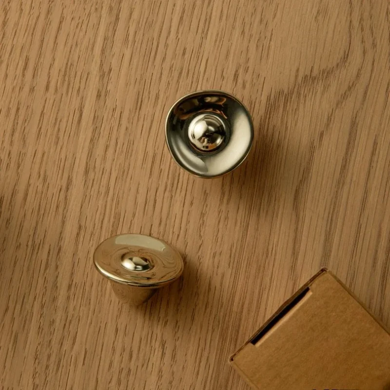 Mushroom Knob and Handle Creative Brass Furniture Handle Modern Minimalist Wardrobe Cabinet Bar Pulls for Furniture Hardware