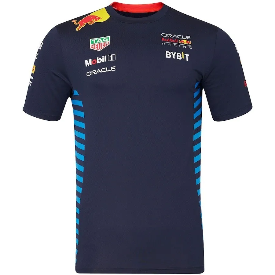 2024 ใหม่ Formula1 ทีมชายฤดูร้อนกีฬากลางแจ้งสไตล์เสื้อยืด Racing JERSEY ทีมแขนสั้น Vetement Y2k Homme