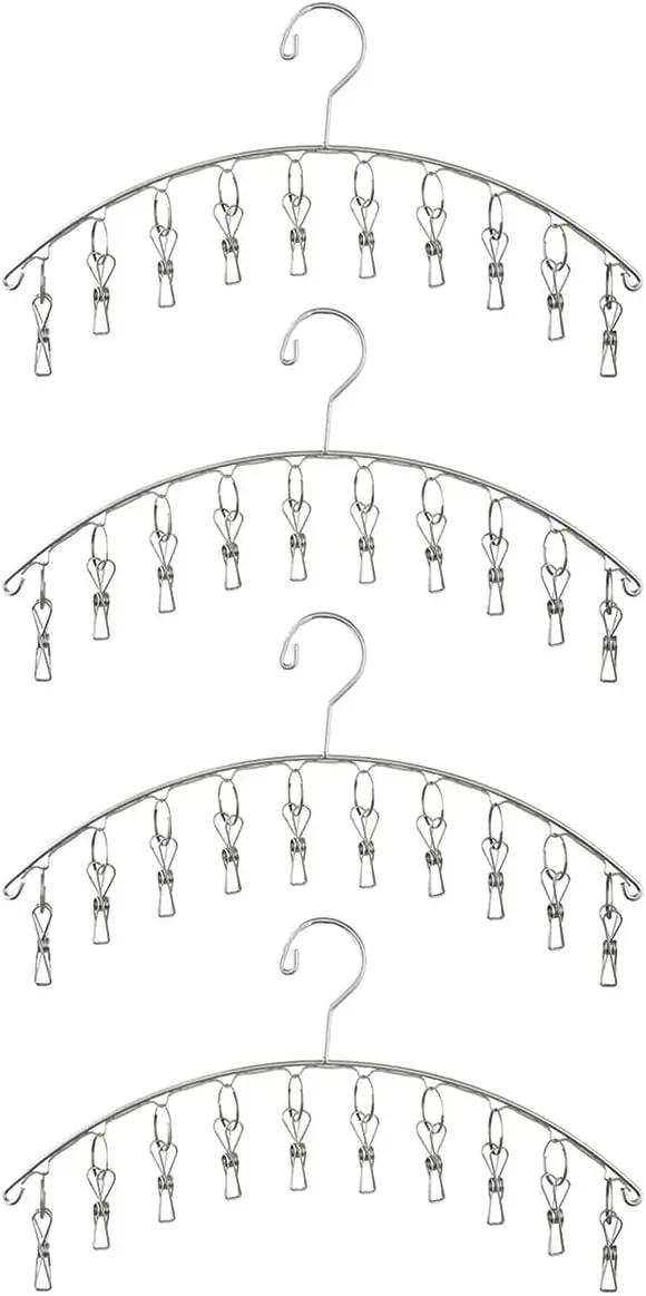clothes-hanger-with-10-clips-set-of-4-clothes-drying-rack-indoors--stainless-steel-for-drying-socks-bras-underwears-baby