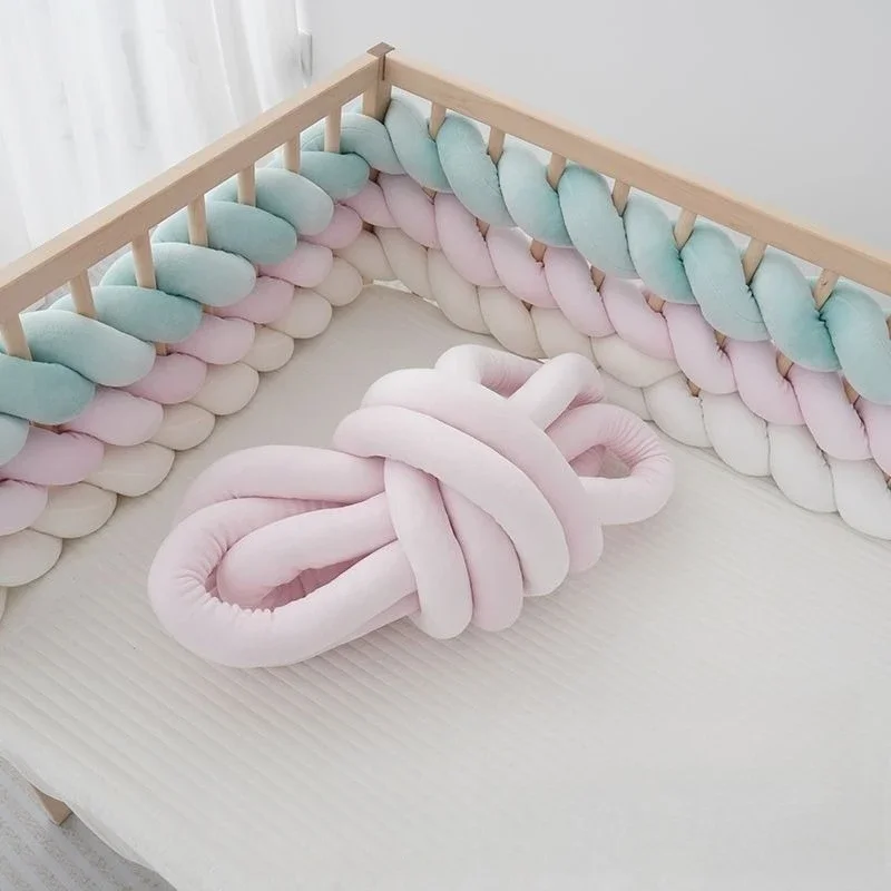 Anti Collision Strip Woven Bed Fence with Thickened Bed Guard Rail Protection Multi-color Can Be Freely Matched and Length 500cm