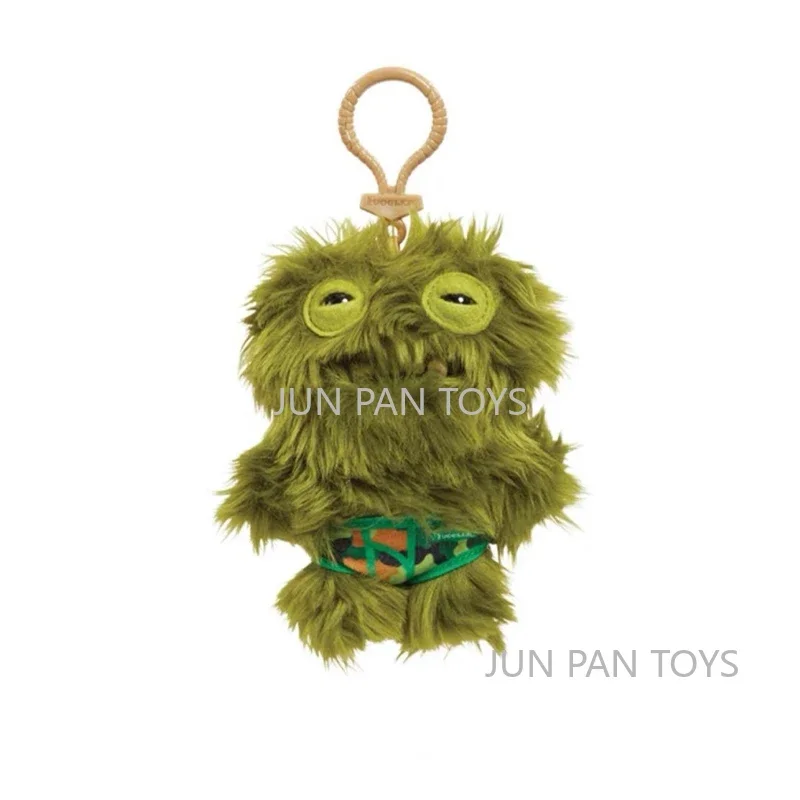 Fuggler Grappig Lelijk Monster Sleutelhanger Mini Fugg Collectible Zacht Pluche Speelgoed voor kinderen en volwassenen Mini-poppen Groen Squidge Grijs 1pc