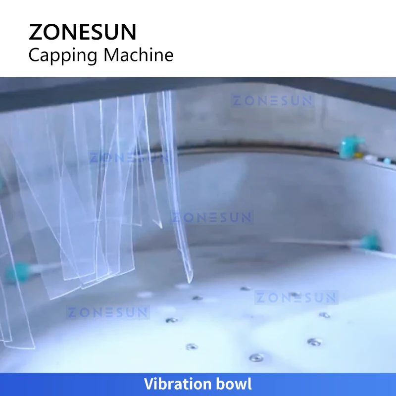 ZONESUN ZS-BCM8 Mesin Pembungkus Botol Pompa Putar Kecepatan Tinggi Otomatis Penutup Sekrup dengan Motor Servo