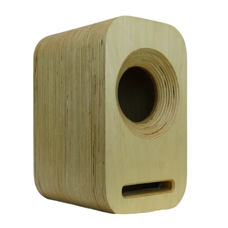 

Craftsmen Customized One Pair 5 Inch Full-Range Empty Birch Plywood Speaker Cabinet Box Mini Empty Bookshelf Speaker HIFI DIY