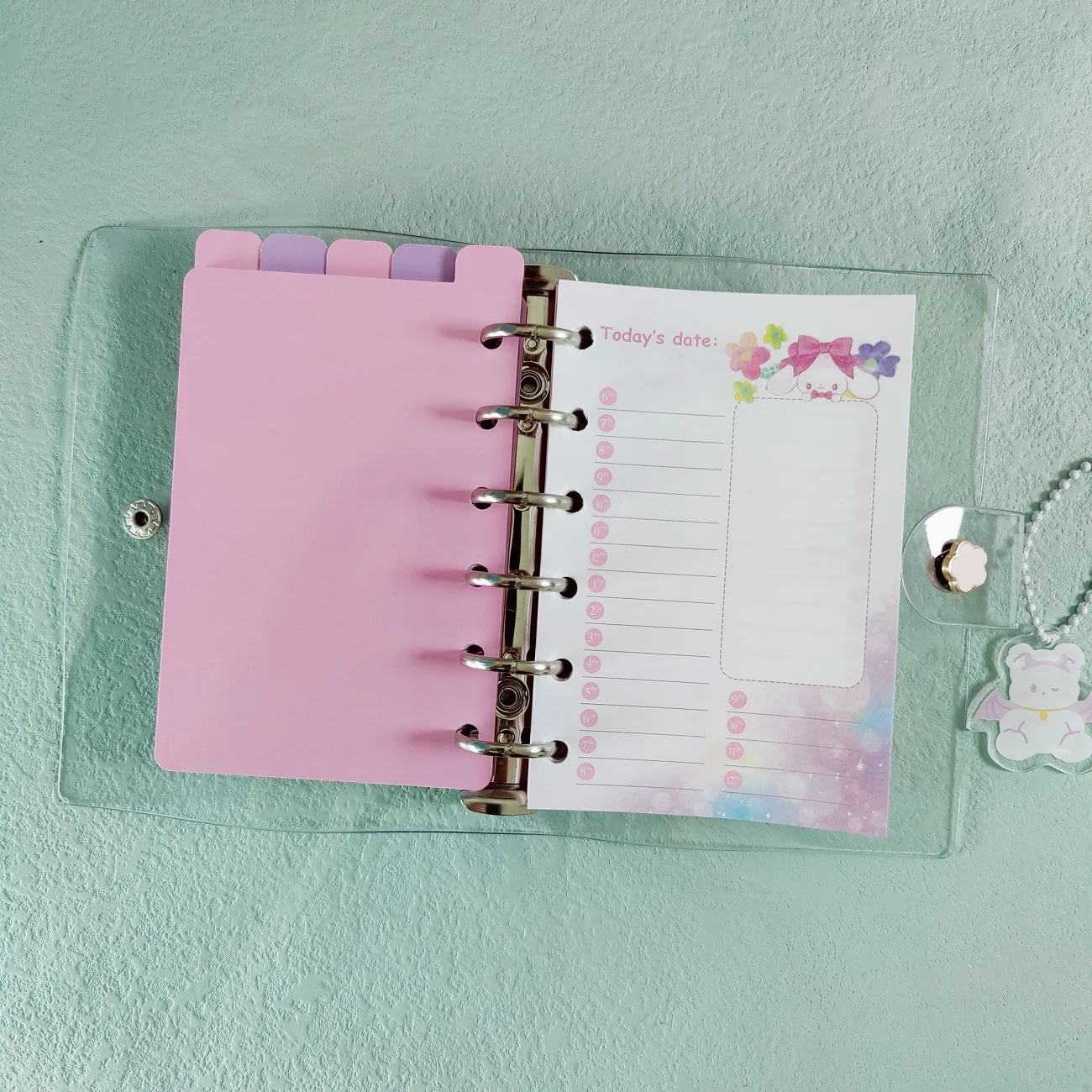 A7 Loose Leaf Notebook Refill Spiral Binder Inner Page Weekly Monthly To Do Line Dot Grid Inside Paper Stationery