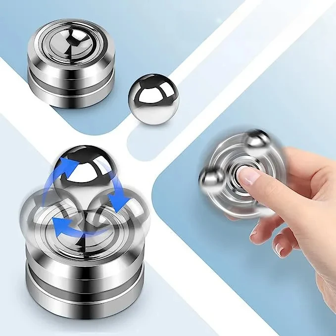 Fidget Spinner Speelgoed Voor Kinderen Volwassen Antistress Magnetische Spiner Bal Kunstmatige Satelliet Hand Spinner Reliever Speelgoed