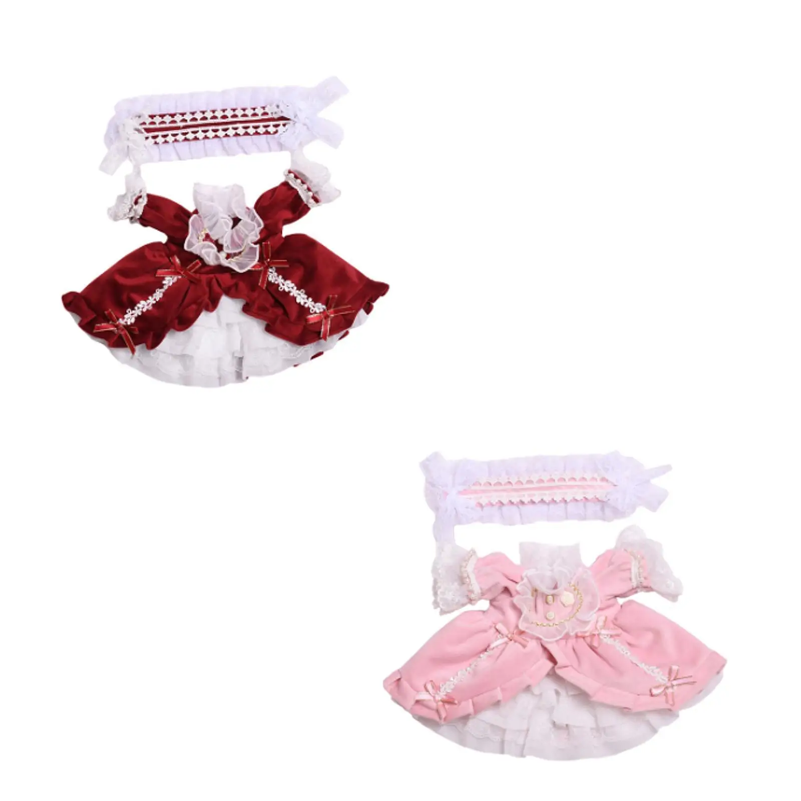 

Комплект платья с повязкой на голову для кукол 15 дюймов, для особых мероприятий