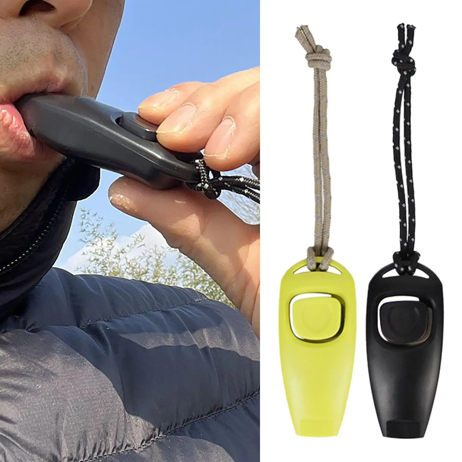 

High Decibel Survival Whistle Loud Personal Defense Alarm with Lanyard, Waterproof Emergency Tool for Outdoor Sports Training
