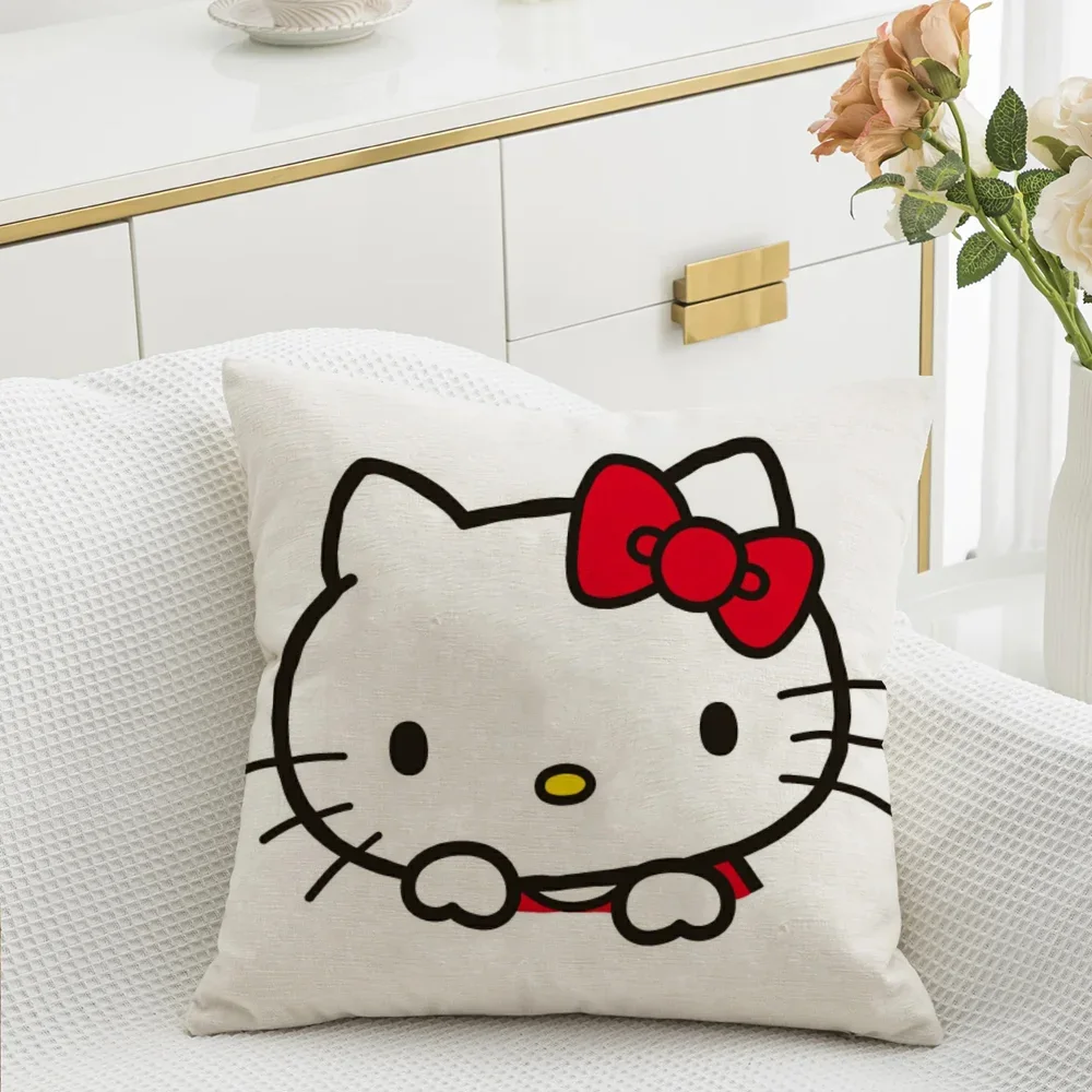 Luxury Living Room Decoration Hello Kitty Home and Decoration Pillow Covers Decorative Cushion Sofa Cushions Cover 45x45 Pillows