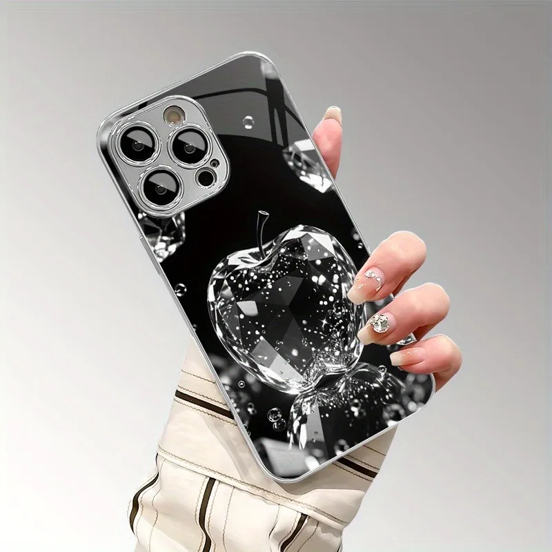 

Luxury Diamond Textured Phone Case for Samsung Galaxy S25 S24 S23 S22 S21 S20 S10 S9 S8 FE Plus Ultra 4G 5G Luxury Glass Cover