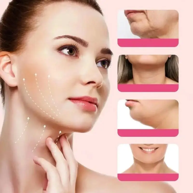 NEUE Ohrhängende V-Line Schlankheitsmaske Nano-Hydrogel Elastische Gesichtsstraffungsmaske Feuchtigkeitsspendende Anti-Aging Straffende Gesichtspflegemaske – Detail 3