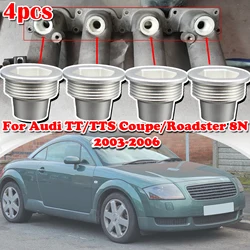 Set of 4 Upgrade Aluminum Fuel Injector Insert Cup Seat For Audi TT/TTS Coupe/Roadster 8N Car Replacement Parts 2003 2004 - 2006