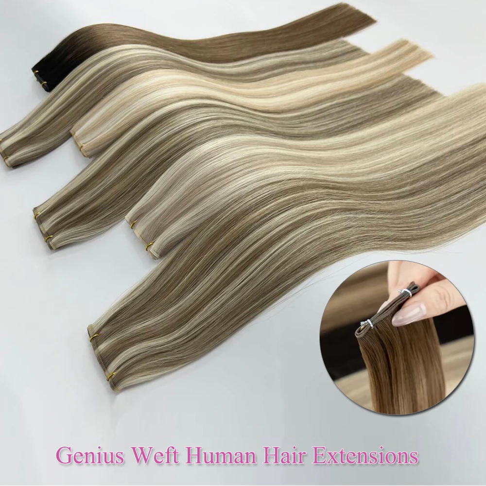 Лидер продаж, натуральный уток, русские человеческие волосы для наращивания, выровненная кутикулой, бесшовные, 20-22 дюйма, 50 г