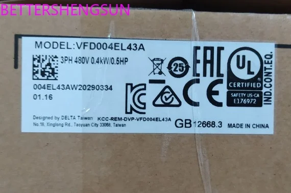 VFD007EL43A VFD004EL43A new original genuine inverter VFD-EL series